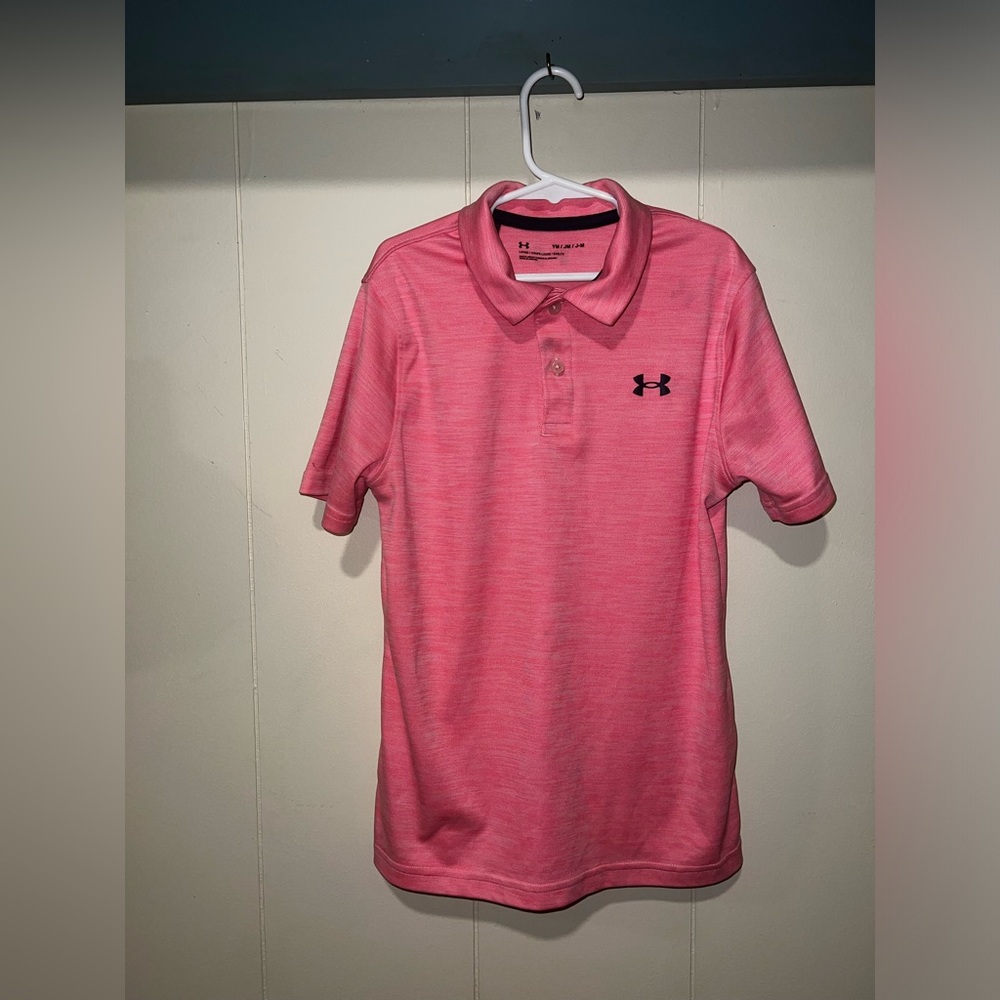 Under Armour Kids Polo Shirt in Vibrant Pink